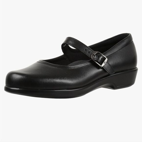 SAS Maria Mary Jane Shoes in Black Size 11 WW or Double Wide - Picture 1 of 13